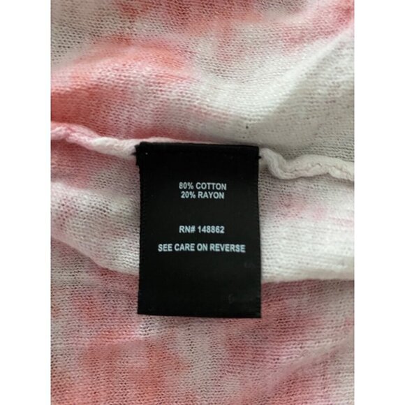 Torrid Womens Tie-Dye Cardigan Sweater Size 4 Pink & White 80% Cotton 20% Rayon - Picture 4 of 8